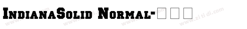 IndianaSolid Normal字体转换
